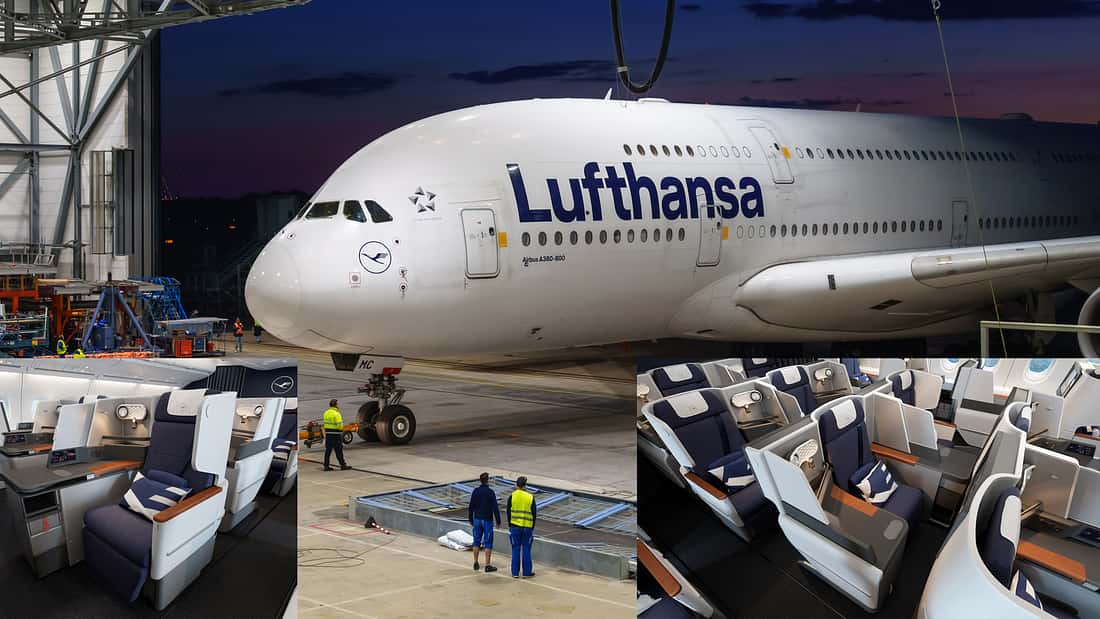 Superjumbo mit Kabinen-Upgrade: Lufthansa zeigt erste A380 mit neuer Business Class