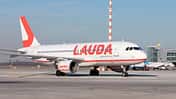 Airbus von Lauda Motion in Düsseldorf