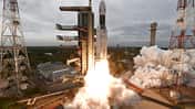Start der zweiten indischen Mondmission Chandrayaan-2 am 22. Juli 2019.