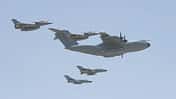 Airbus A400M der Luftwaffe für Tankereinsatz in Jordanien.