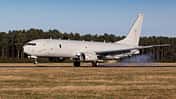 Poseidon MRA1 der RAF trifft am 4. Februar 2020 in Kinloss ein