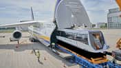 Eine Antonow An-124 brachte zwei Fahrzeuge des Max Bögl TSB (Transport System Bögl) von München nach Chengdu.