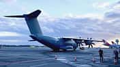 Die von Luxemburg bestellte A400M wurde am 7. Oktober 2020 nach Findel geflogen.