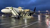 Airbus A321P2F im Einsatz bei Titan Airways. 