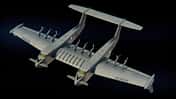 Das Liberty Lifter Konzept de DARPA für einen Schwerlasttransporter, der vorwiegend im Bodeneffekt über dem Meer fliegt, und das auch bei größeren Wellen.