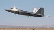 Lockheed Martin F-22A Raptor auf der Edwards AFB.