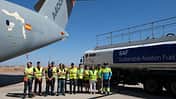 Airbus testet die Verwendung von SAF im A400M-Tansporter.