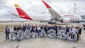 Der 500. Airbus A350 ging im September 2022 an Iberia.