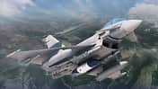 Eurofighter mit Sky-Shield EloKa-Behälter von Rafael.