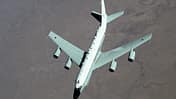 RC-135 Rivet Joint Airseeker USAF KC-135 Stratotanker refuels RAF RC-135, USAF F-15s in CENTCOM AOR