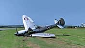 Spitfire Mk.XVIIIe Bruchlandung in Hildesheim.