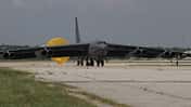 Boeing B-52H für Radar-Upgrade in San Antonio, Texas.