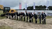 Erster Spatenstich für das neue F-35-Rumpfmontagewerk von Rheinmetall in Weeze.