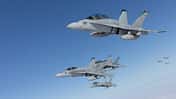 F/A-18C Hornet der Marines im Flug 