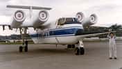 QSRA-Forschungsflugzeug am Boden