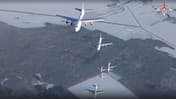 Sieben An-124 beim Üben in Russland
