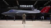 F-35A Alabama ANG rotes Heck mit Soldat