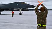 B-1B Lancer Schweden mit Bodenpersonal