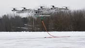  Suchoi Transportdrohne BTS-VAB im Flug