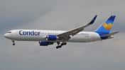 Boeing 767 D-ABUK von Condor im Landeanflug.