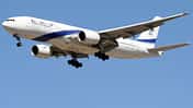 Boeing 777 El Al bei der Landung