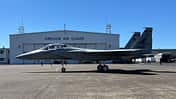 F-15EX Eagle rollt vor Hangar in Portland