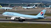 Boeing 747-8I Korean Air nach dem Aufsetzen