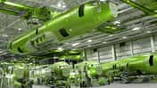 Boeing 737 Rumpfproduktion.