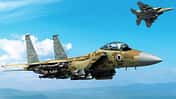 Zwei Boeing F-15IA Israel im Flug Computergrafik