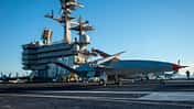 MQ-25 Stingray an Deck der USS George Bush