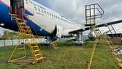 Ural Airlines, notgelandete A320 wird zerlegt.