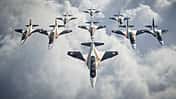 Fromation Leonardo M-346 in neuen Look der Frecce Tricolori Computergrafik