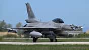 Rollende, polnische F-16 Fighting Falcon