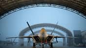 F-22 Raptor im Unterstand in Langley