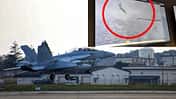 Landende EA-18G Growler und Absturz (Montage)