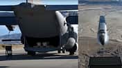 AC-130J Ghostrider wirft Black Arrow ab (Montage)