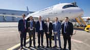Empfang des A320neo von Lufthansa City Airlines MSN12540