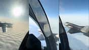 F-35 fängt Tu-95 und Su-35 ab (Screenshot-Montage)