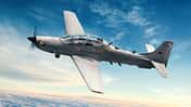 Embraer A-29 Super Tucano Panama im Flug (Computergrafik)