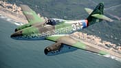 Messerschmitt Me 262 "weiße 3" im Flug 