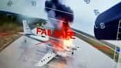 Brennende Tu-95 am Boden