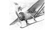 Zeichnung einer Bellanca CH­300 Pacemaker auf Verbrecherjagd