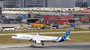 Erstflug der A321XLR am 15. Juni 2022 in Finkenwerder 