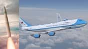 Sentinel-Nuklearrakete und VC-25B Air Force One (Montage)