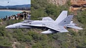 Spanische Hornet im Tiefflug mit Videostandbild