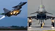 Chengdu J-10C und Eurofighter auf einem Bild.