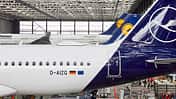 Lufthansa A320 D-AIZG in einem Hangar