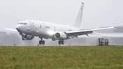 Deutschlands erste Boeing P-8A Poseidon landet in Nordholz. 