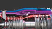 GE Aviation XA100 Adaptive Engine Luftströme Visualisierung