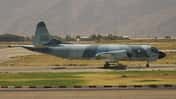 Eine Lockheed P-3F Orion der iranischen Luftwaffe (Seriennummer 5-8703) auf dem internationalen Flughafen Shiraz im Jahr 2007.